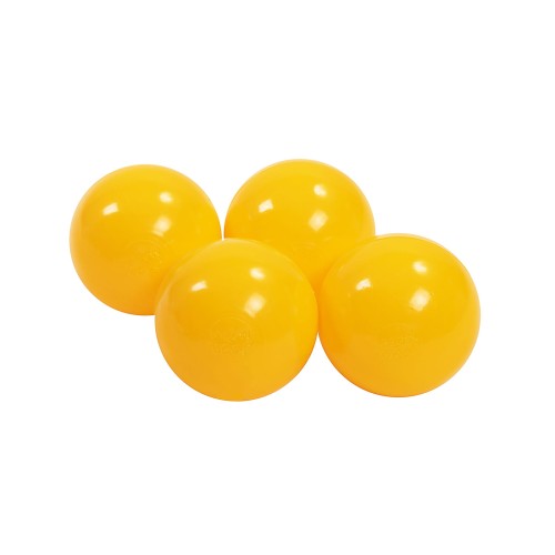 Soft Plastic Balls 7cm for the Ball Pit 25 pcs, Yellow
