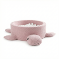 Boucle Ball Pit, Turtle, Raspberry Glaze Pink, without balls
