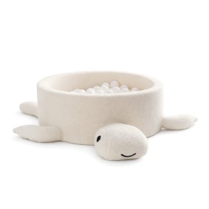 Boucle Ball Pit, Turtle, Cheesecake Cream Beige, without balls