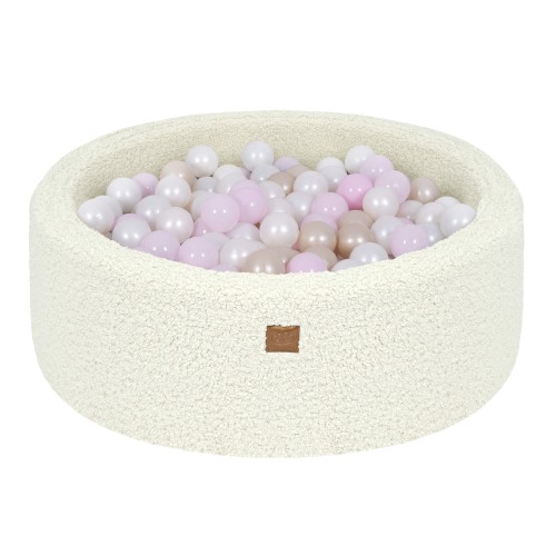 Bearly Baby Ball Pit Cream 200 Balls White Pearl, Light Pink Pearl, Light Gold Pearl