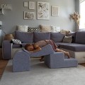 Velvet Foam 3 elements Playset with Ball Pit 90x30cm with 200 Balls Light Gray/without balls