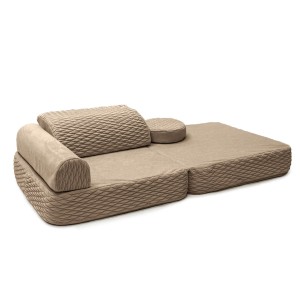 Modular Half-Sofa for Kids – 4 Pieces | Dune | 60cm Color sherwood-tan