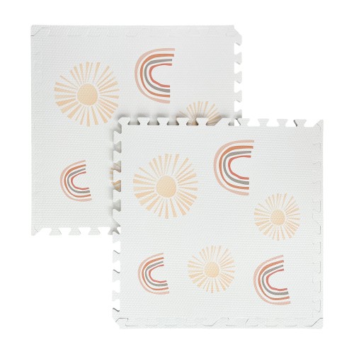 MeowBaby Foam Puzzle Mat – Beige Educational Mat | 6 elements