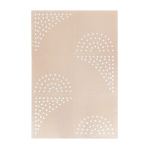 MeowBaby Foam Puzzle Mat – Beige Educational Mat | 6 elements