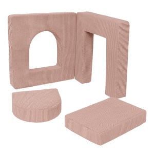 Aesthetic Soft Play Set for Toddlers | Archway 160cm | 4 Elements Pink