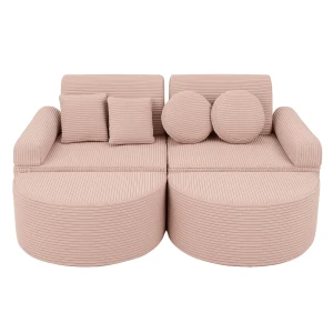 Aesthetic Pocket Max Kids Sofa, Pink