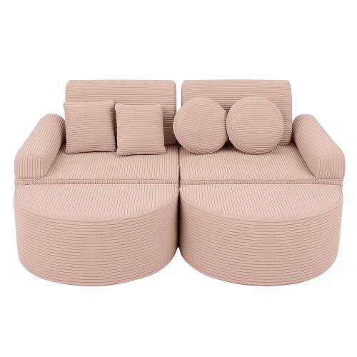 Aesthetic Pocket Max Kids Sofa, Pink
