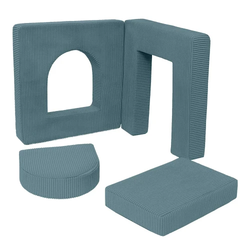 Aesthetic Soft Play Set for Toddlers | Archway 160cm | 4 Elements Color turquoise