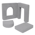 Aesthetic Soft Play Set for Toddlers | Archway 160cm | 4 Elements Color grey