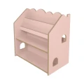 MeowBaby Montessori Bookcase– MDF House Bookshelf Color powder-pink