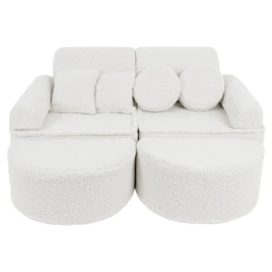 Bearly Pocket Max Kids Sofa, Off White