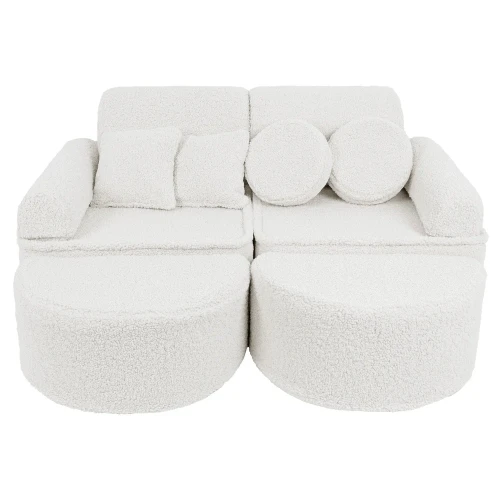 Bearly Pocket Max Kids Sofa, Off White