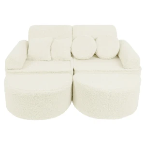 Bearly Pocket Max Kids Sofa, Cream