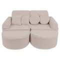 Bearly Pocket Max Kids Sofa, Taupe