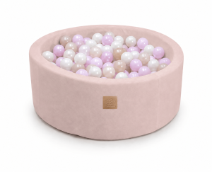 Outzy Round Ball Pit without balls, 90x30cm, Rosy Dune Pink
