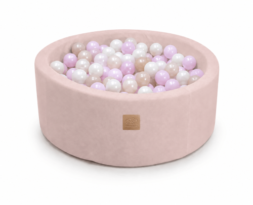 Outzy Round Ball Pit without balls, 90x30cm, Rosy Dune Pink