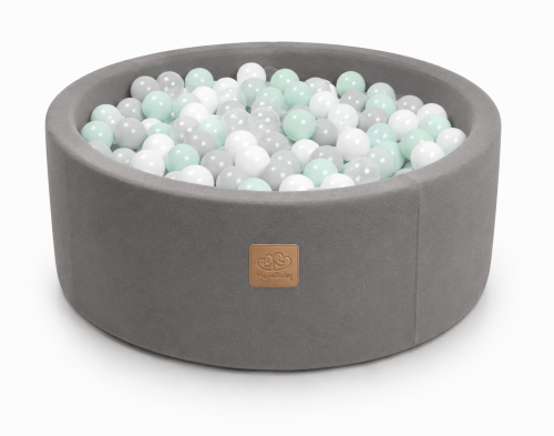 Outzy Round Ball Pit without balls, 90x30cm, Drift Clay Taupe
