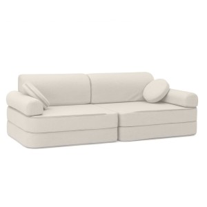Outzy Premium Kids Sofa, Oat Blush Beige