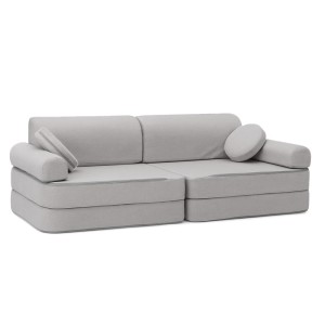Outzy Premium Kids Sofa, Feather Fog Gray
