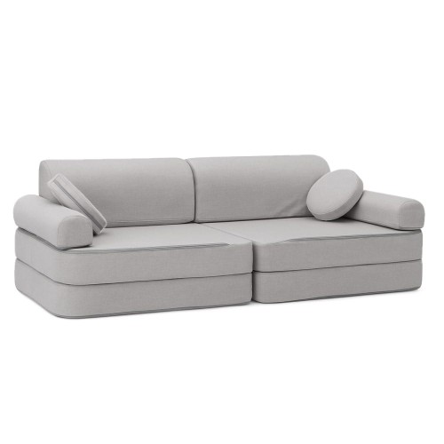 Outzy Premium Kids Sofa, Feather Fog Gray