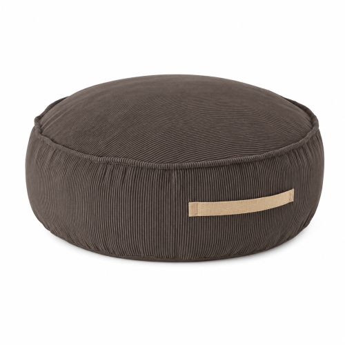 Kids Pouffe - Round | Slimcord, Taupe