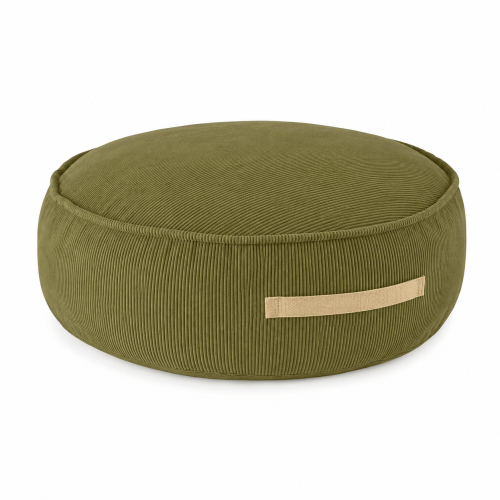 Kids Pouffe - Round | Slimcord, Lime
