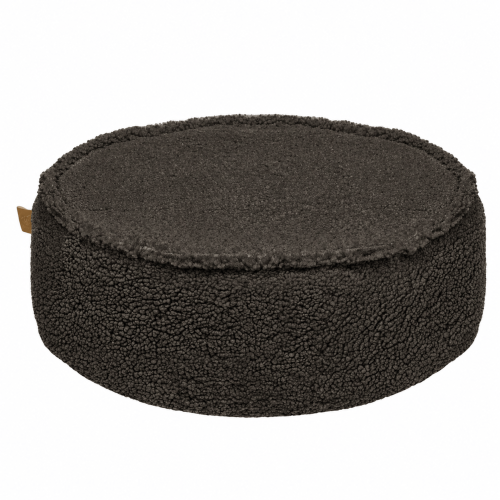 Kids Pouffe - Round | Bearly, Dark Chocolate