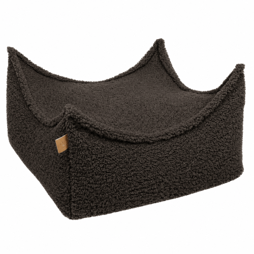 Kids Pouffe - Square | Bearly, Dark Chocolate