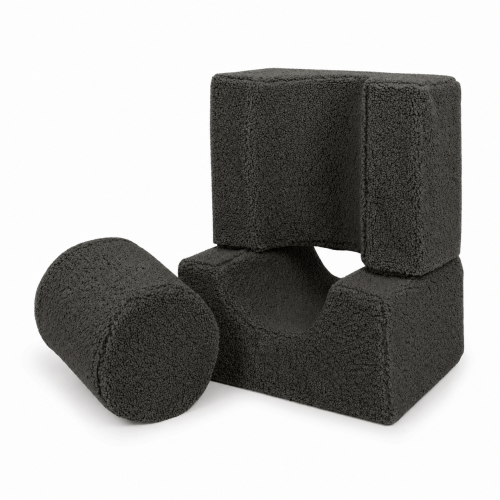 Foam Playground for Kids | Shape Set | Bearly, Dark Chocolate, 3 Elements