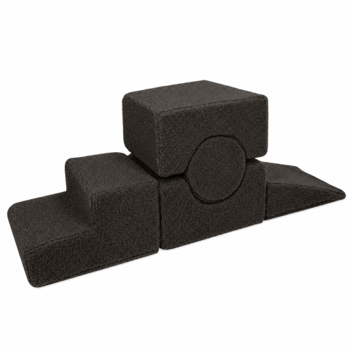Foam Playground for Kids | Shape Set | Bearly, Dark Chocolate, 5 Elements