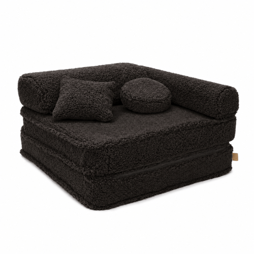 Modular Kids Armchair – 5 Elements | Bearly | 80cm, Dark Chocolate