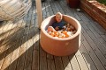 Round Ball Pit with 250 balls, 90x40cm, Beige, Velvet, Model Teddy Bear