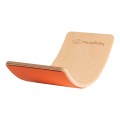 Wooden Balance Board 80x30cm, Natural, Orange Felt