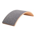 Wooden Balance Board 80x30cm, Natural, Melane Grey Felt
