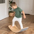 Wooden Balance Board 80x30cm, Natural, Melane Grey Felt
