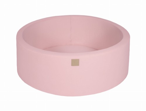 Round Ball Pit without balls, 90x40cm, Light Pink, Cotton