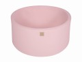 Round Ball Pit without balls, 90x40cm, Light Pink, Cotton