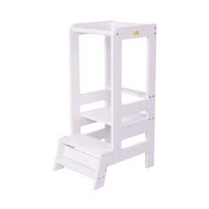 Wooden Learning Tower, White