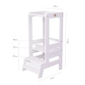 Wooden Learning Tower, White