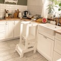 Wooden Learning Tower, White