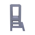 Wooden Learning Tower, Dark Grey