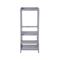 Wooden Learning Tower, Dark Grey