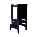 Wooden Learning Tower with Black Board, Black