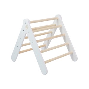 Wooden Pikler for Children Climbing Triangle for Kids, White