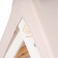 A house for children with a ladder 60x61 cm folding into the room. Wood, Linen, Viscose, A Pink House, White ladder