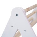A house for children with a ladder 60x61 cm folding into the room. Wood, Linen, Viscose, A Pink House, White ladder