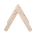 A house for children with a ladder 60x61 cm folding into the room. Wood, Linen, Viscose, A Pink House, Natural ladder