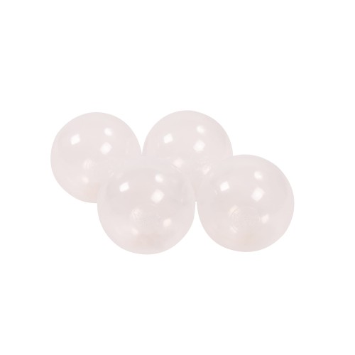 Soft Plastic Balls 7cm for the Ball Pit 50 pcs, Transparent
