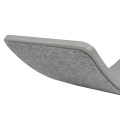 Wooden Balance Board 80x30cm, Grey, Melane Grey Felt
