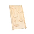 'Ladder 60x61cm, Slide-Climbing wall 2in1, Children''''s set, Wooden, Natural'''